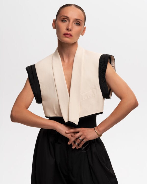 Cropped blazer BLACK&WHITE