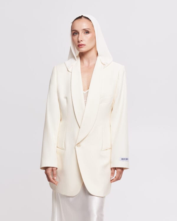 Fitted blazer IVORY
